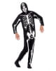 Skelett Kostüm mit Kapuze 
