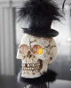 Mrs. Skelett Halloween Büste mit LED Augen 42cm 