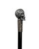 Spazierstock mit Totenkopf Knauf im Roboter Design 