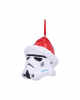 Stormtrooper mit Nikolausmütze Weihnachtskugel Star Wars 