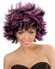 Steamy Wig Black-violet For Halloween 