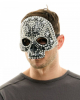 Skull Half Mask With Glitter Stones 