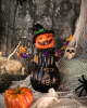 Trick Or Treat Witch Pumpkin Figure With LED 20 Cm 