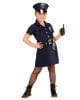 US Policewoman Kids Costume 