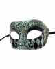 Venetian Baroque Eye Mask Silver-black 