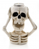 White Skeleton As Tea Light Holder 14cm 