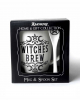 White Witches Brew Cup With Spoon 