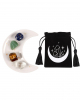 Prosperity & Success Crystal Set With Crescent Moon Bowl 