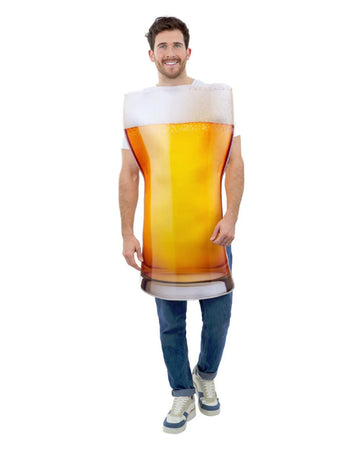 Bierkostüm Für Herren – Einteiler Jumpsuit Für Oktoberfest, Karneval & Halloween | Lustiges Verkleidungskostüm
