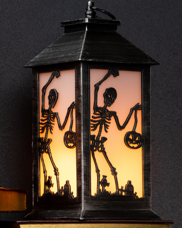 5 Stück Halloween Lampions Set - LED Papierlaternen Mit Kürbis & Spinnen Motiven