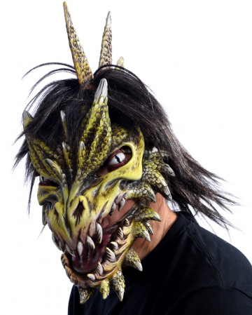 WEKAMOS Drachenmaske Halloween - Gruselige Cosplay Maske Aus Kunststoff Für Karneval Und Partys