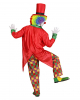 Clown Kostümfrack mit Zylinder 