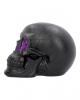 Geode Skull With Violet Gothic Glitter 