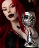 Gothic Goblet With Pentagram & Black Rose 19cm 