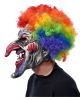 Horror Clown Maske mit Rainbow Afro 