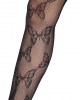 Fishnet Tights With Butterfly Motif 