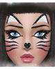 Black Cat Glitter Face Sticker 