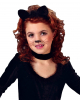 Schwarzes Katzenkostüm für Mädchen M