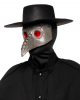 Pestdoktor Kostüm mit Schnabelmaske & Hut 