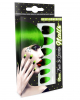 Stileto Fingernails Black / Neon Green 12 Pcs. 