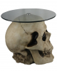 Skull Table With Round Glass Top 56,5cm 