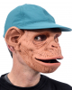Schimpansen Maske mit Baseball Mütze 