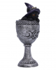 Coven Cup Witch Cat With Silver Goblet 15,7cm 