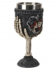 Gothic Goblet With Skeleton Wedding Couple 18.5 Cm 