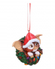 Gremlins Gizmo With Wreath As A Christmas Bauble 10cm 