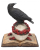 Raven On Skull With Roses Figure 17cm 