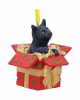 Katze in Geschenk Weihnachtskugel 9cm 
