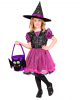 Pink Glitter Witch Kids Costume 