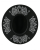 Schwarzer Hexenhut mit Astrologie Symbolen 