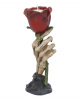Skeleton Hand With Rose Tealight Holder 