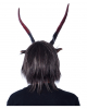 Horned Krampus Mask With Artificial Fur 