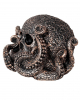 Bronze Skull Octopus 13cm 