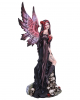 Rosen Fee Figur mit Totenschädel 39cm 
