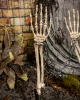 Skelett Hände mit Kette Gartenstecker 