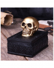 Celtic Box With Golden Skull 