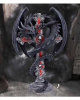 Gothic Drachen Kerzenständer 26,5cm 