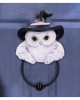 Snowy Owl With Witch Hat Door Knocker 21cm 