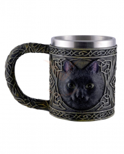 Celtic Jug With Black Cat Motif
