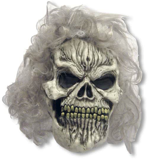 Halbmaske Skelett Totenkopf Gebiss Halloween Karneval WIL