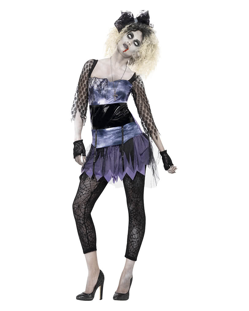 Zombie Damenkostum Im 80er Jahre Stil Schauriges Faschingskostum Karneval Universe