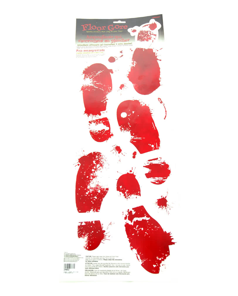 Bloody Shoe Print Sticker Halloween sticker set Karneval Universe