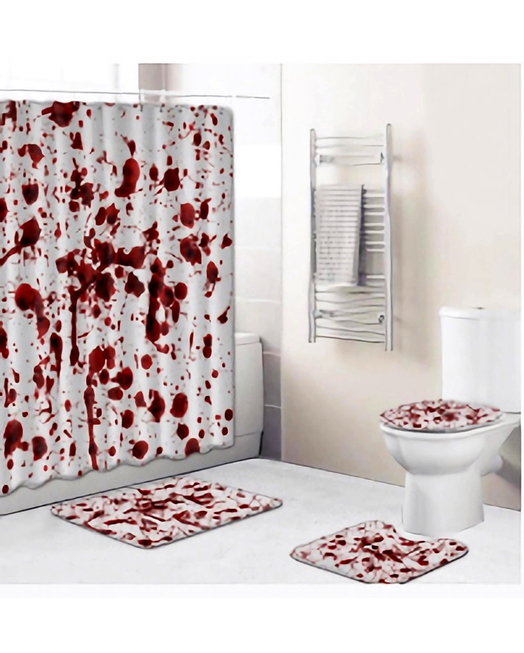 blutiges badezimmer set 4-teilig