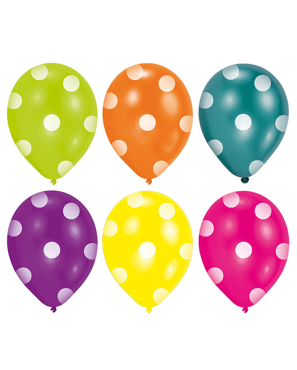 MagicBallons - Banner mit Punkten und Streifen - bunte Farben