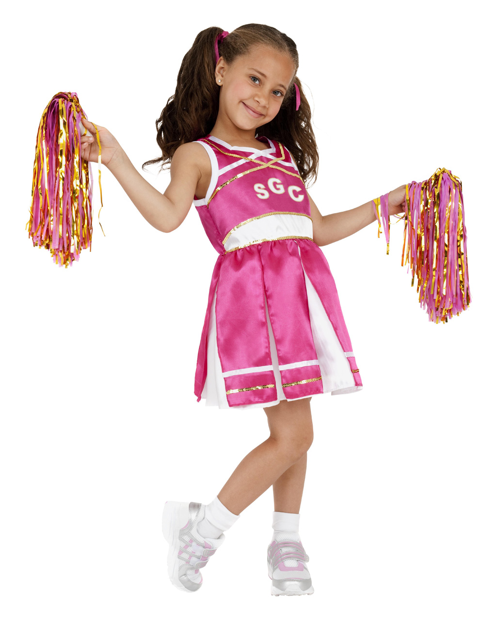 Cheerleader Mädchenkostüm, Faschingsverkleidung für Kinder