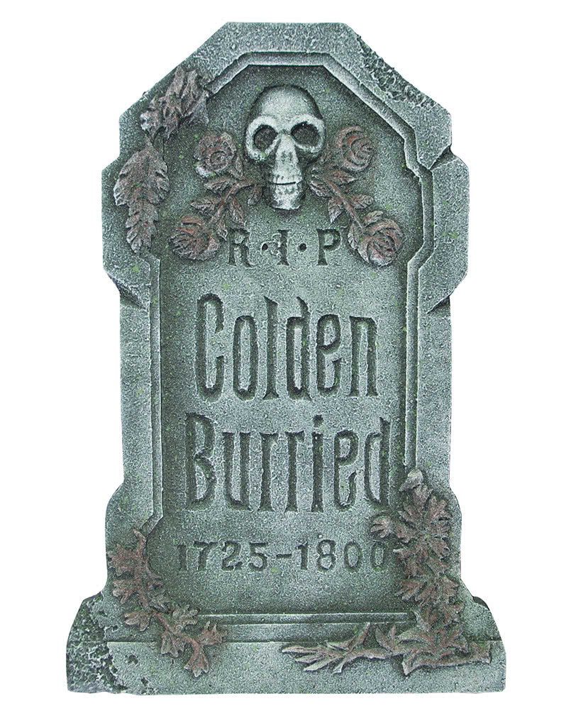Colden Burried Halloween Grave Stone Halloween Decoration