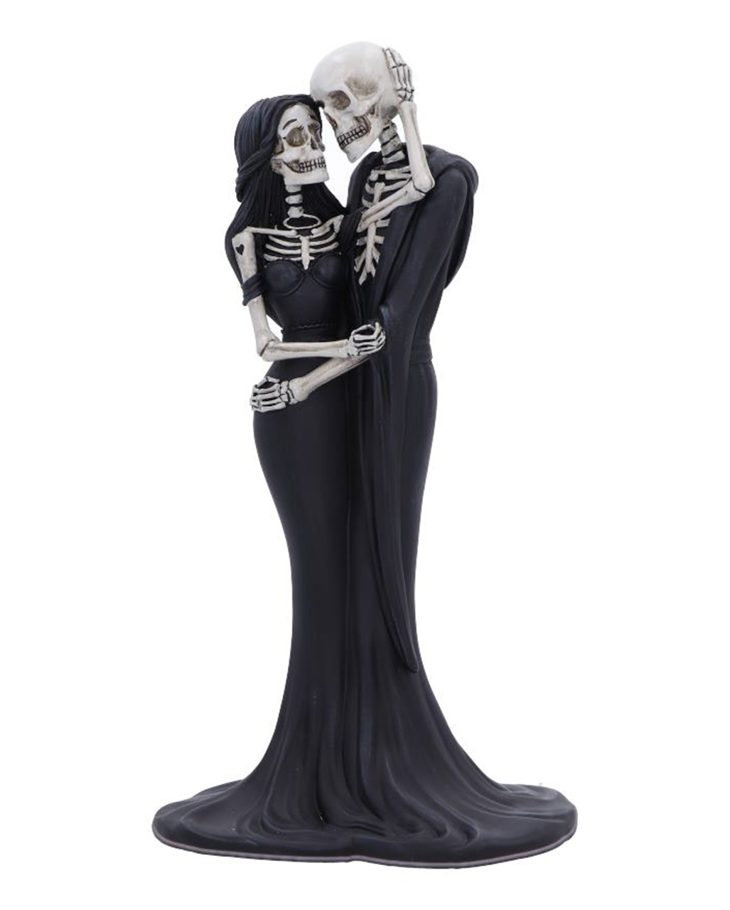 Scheletro Gothic Figure – Love Never Dies Banderole Sci Scheletro, coppia di sposini, Fantasy decorazione, articolo decorativo, statuetta, scultura, H 17,5 cm